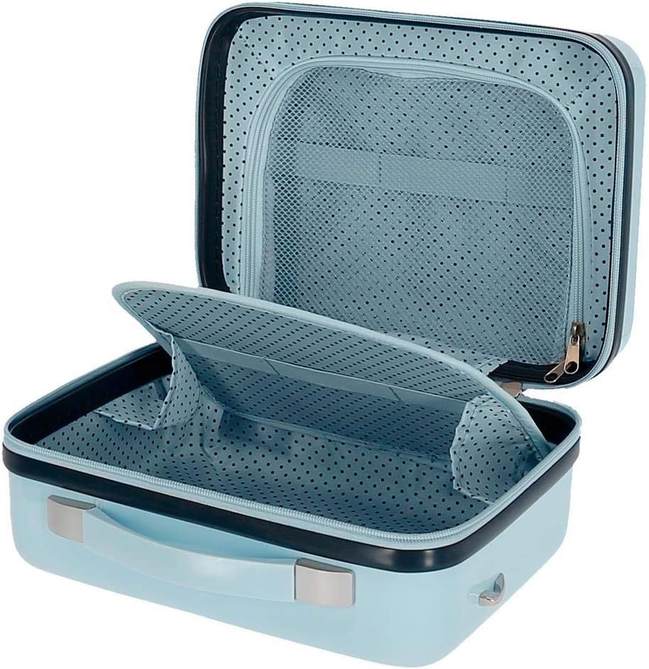 Disney Minnie My happy place Blau Anpassbarer Kulturbeutel 29x21x15 cm Starres ABS 9.14L 0.6 kg Kult