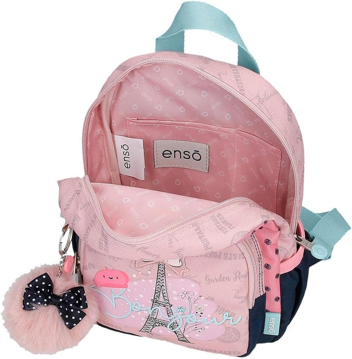 Enso Bonjour Kleiner Rucksack Rosa 19x23x8 cm Polyester 3,5L Mochila pequeña Rosa, Mochila pequeña R