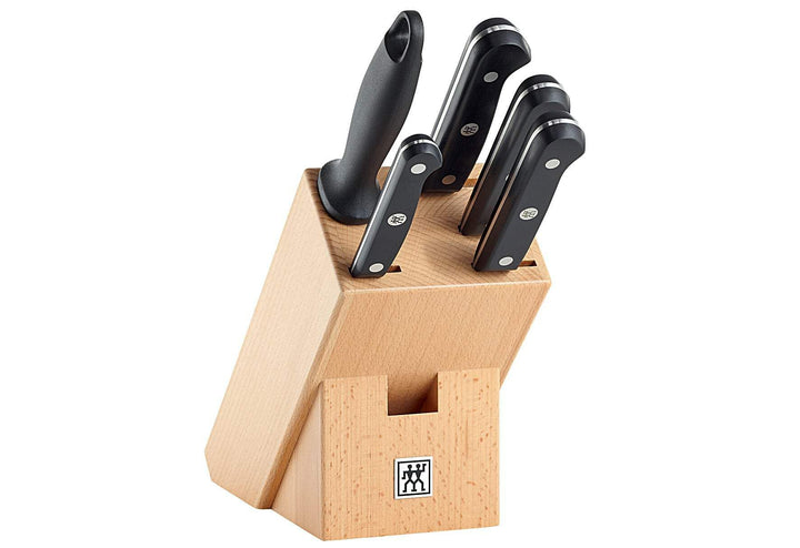 Zwilling Messerblock Gourmet 6 teilig, Edelstahl, Silber/Schwarz, 38 x 28 x 28 cm, 6-Einheiten