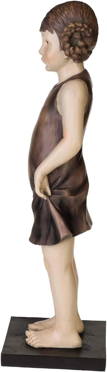 aubaho XXL Skulptur Mädchen Figur Kind Puppe Statue Antik-Stil - 61cm