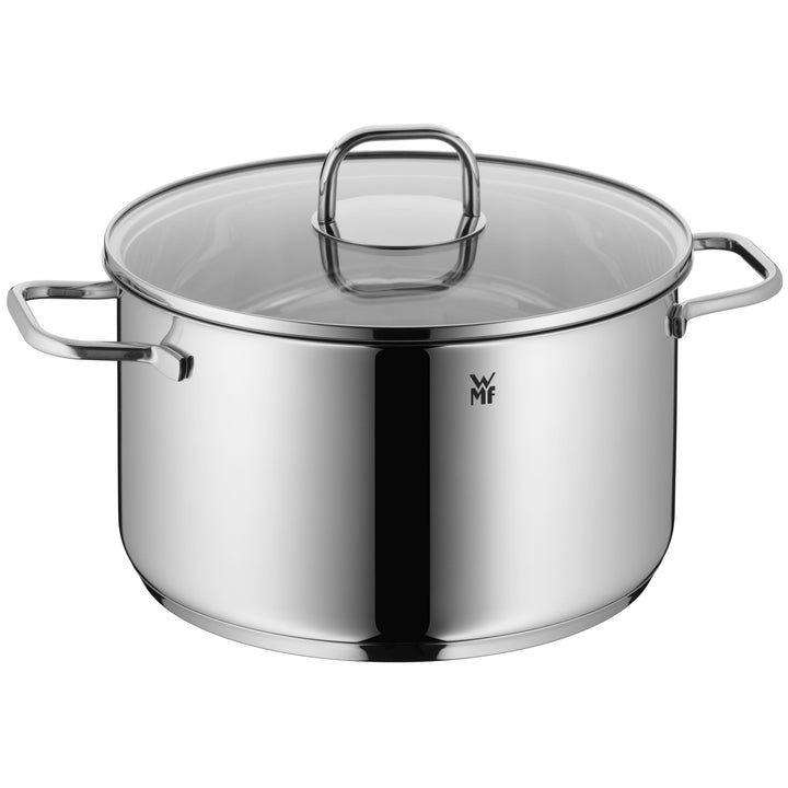 WMF Inspiration Kochtopf gross 24cm, Glasdeckel, Fleischtopf Induktion 5,7l, Cromargan Edelstahl pol