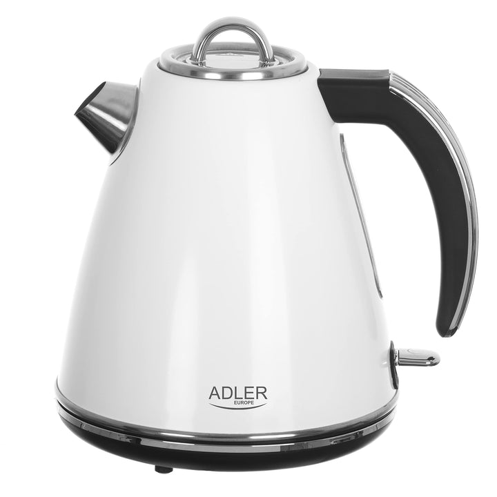 Adler AD 1343 Elektrischer Wasserkocher aus Metall 1,5 L 2200W Retro Design Strix Sicherheitskontrol