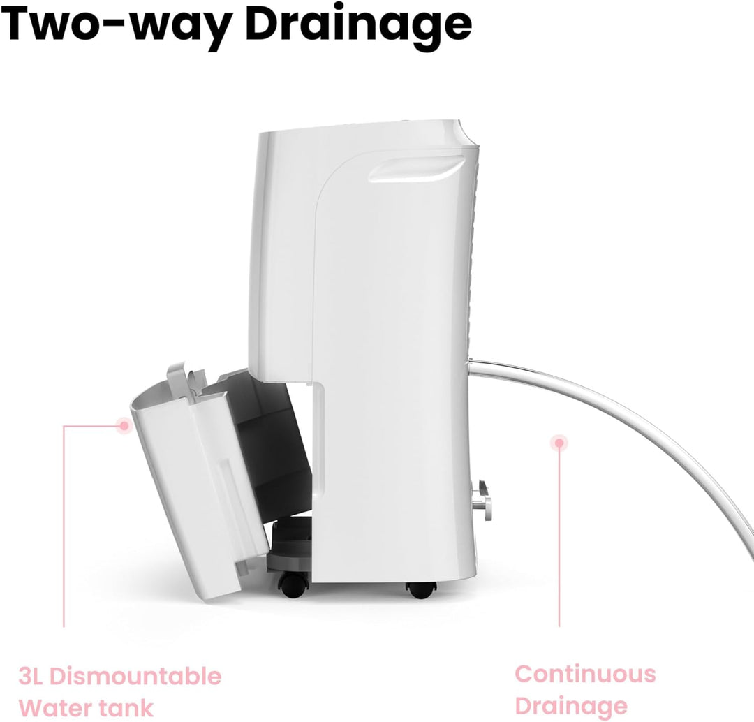 Comfee Luftentfeuchter, 20L/24h, Raumgrösse ca.100m³(40m²), MDDF-20DEN7-WF, APP-fähig, 20L-40m²-DF3(
