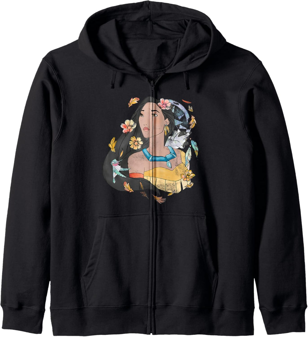 Disney Pocahontas Dreamcatcher Watercolor Kapuzenjacke