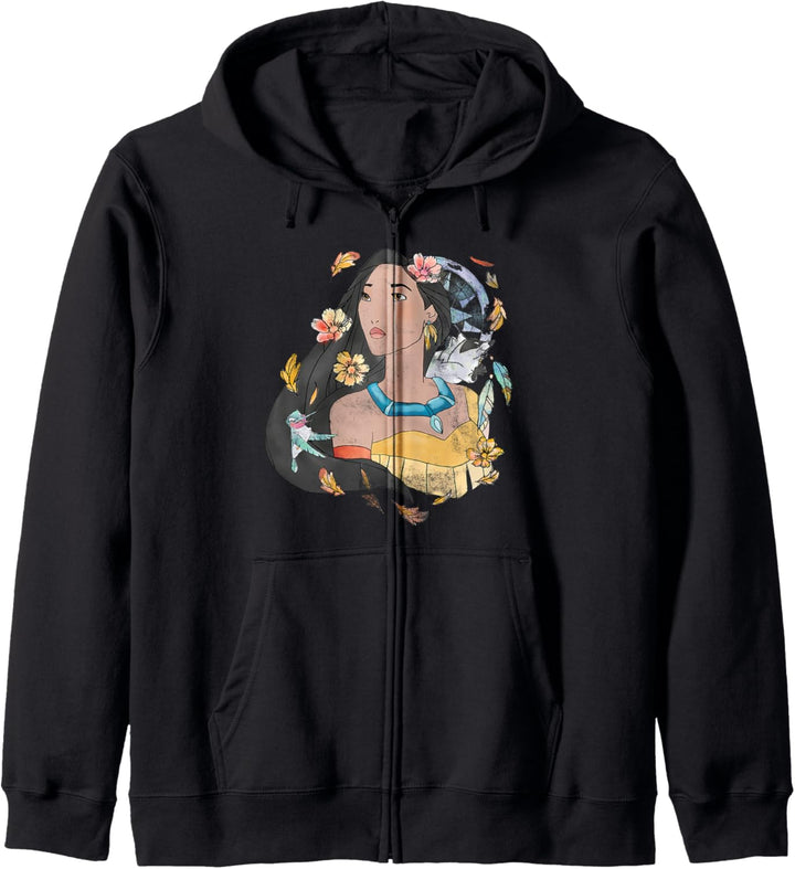 Disney Pocahontas Dreamcatcher Watercolor Kapuzenjacke