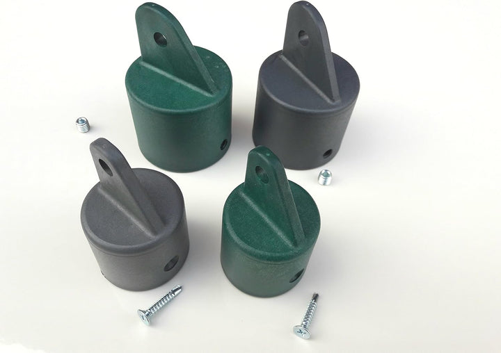 10 Stück Strebenkappe für Zaunstreben 38mm Grün Ø38mm Grün, Ø38mm Grün