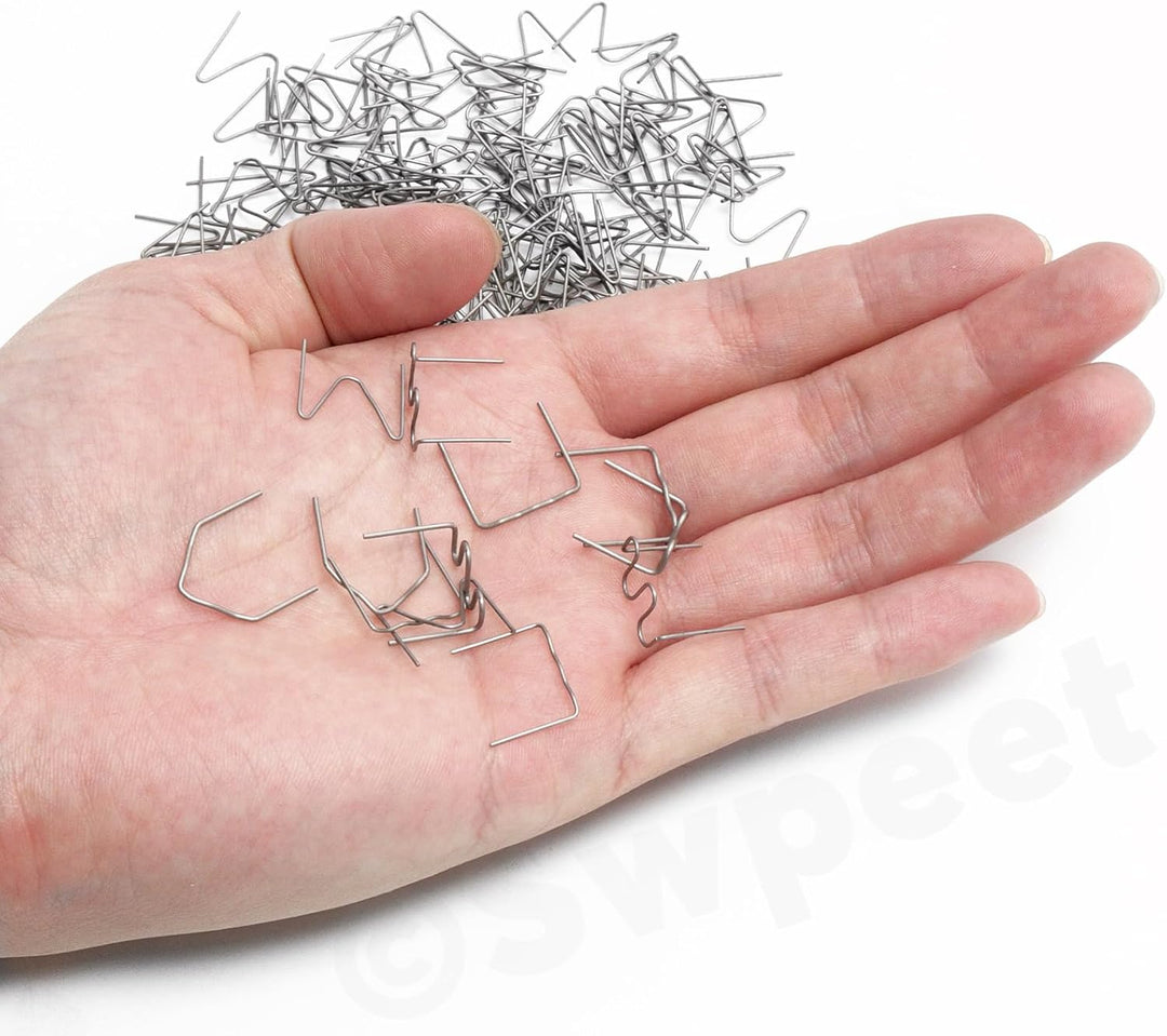 Swpeet 3000pcs 6 Arten 0,8mm / 0,6mm Kunststoff Schweissstapel Sortiment-Kit, Stampfer Schweissen Re