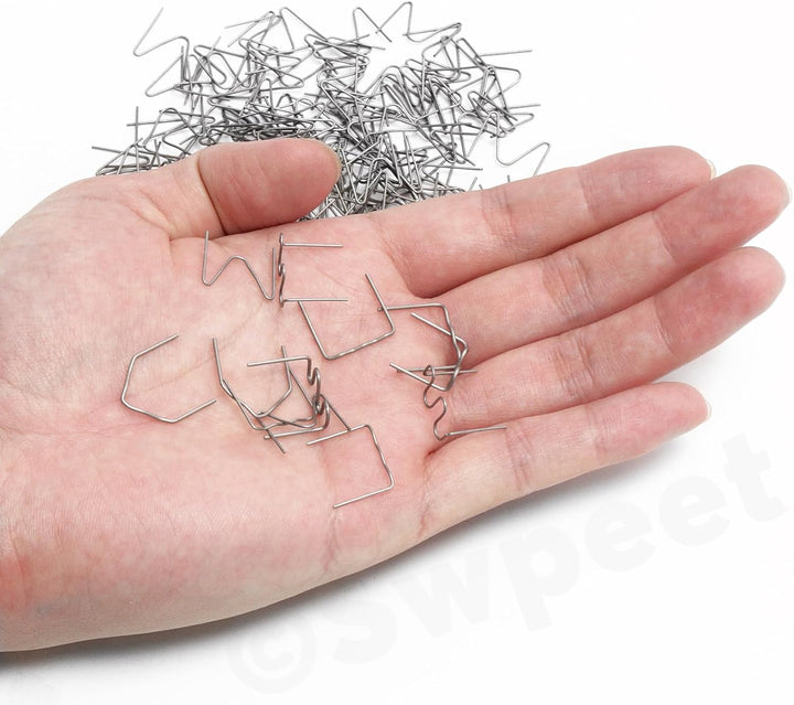 Swpeet 3000pcs 6 Arten 0,8mm / 0,6mm Kunststoff Schweissstapel Sortiment-Kit, Stampfer Schweissen Re