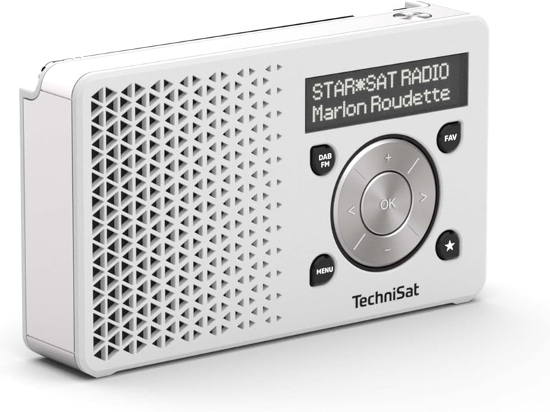 TechniSat DIGITRADIO 1 – tragbares DAB+ Radio mit Akku (DAB, UKW, Lautsprecher, Kopfhöreranschluss,