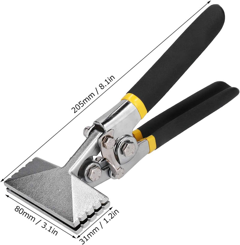 BuyWeek Blech-Handnäher, Multifunktionales Blech-Folder-Gerade-Biege-Werkzeug, Manuelles Metall-Bieg