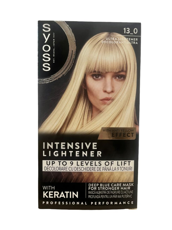 Syoss Color Coloration 13_0 Ultra Aufheller Stufe 3 (3 x 135 ml), Aufheller für dunkle Haare hellt b