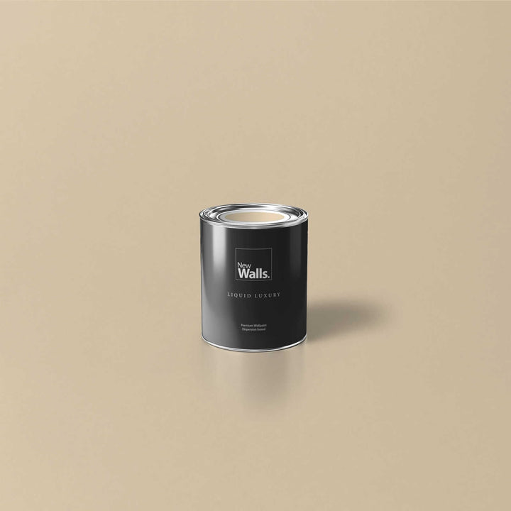 New Walls Premium Wandfarbe Beige, Champagner Liquid Luxury Dispersionsfarbe für Innenräume – 1 L 10