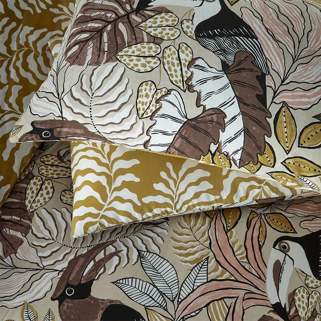 furn. Tocorico Bettwäsche-Set für Doppelbett, Baumwolle, Polyester, Natur Doppelbett Natur, Doppelbe