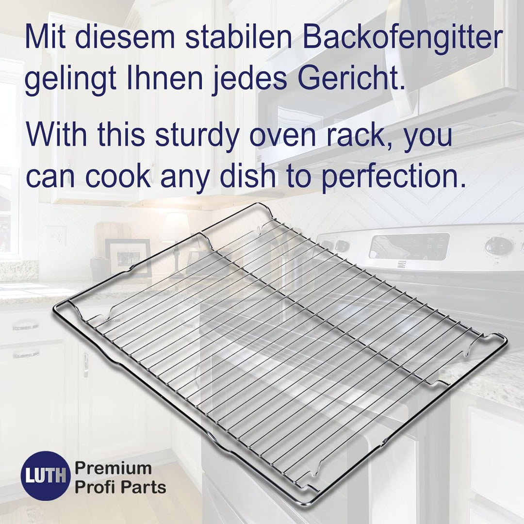 Grillrost Backofenrost Backrost 46 x 37 für Backofen Herd kompatibel mit Bosch Siemens Neff 00574876