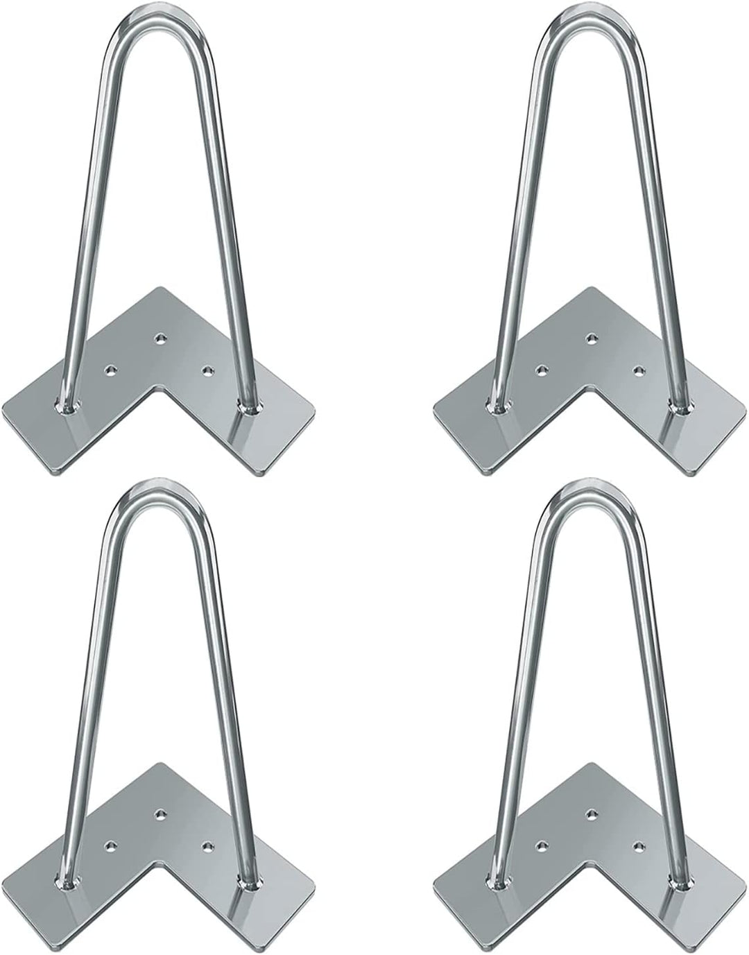 Fimghsoo Haarnadel Tischbein 4X Hairpin Leg Möbelbein Haarnadelbeine aus Metall Tischzubehör DIY für