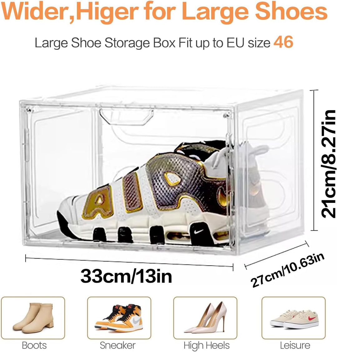 Schuhboxen Organizer-Schuhkartons durchsichtig,Transparent Schuhaufbewahrung für Sneakers und Turnsc