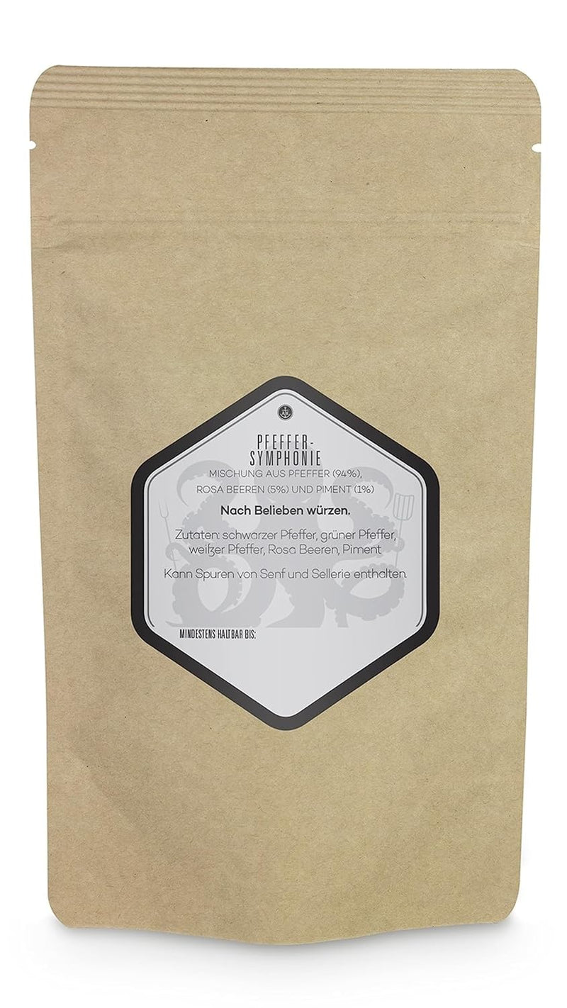 Ankerkraut Pfeffer Symphonie Ganz, 450g im XXL-Beutel, Mischung Verschiedener Sorten, Verfeinert mit