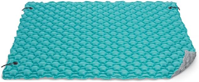 Intex 56841EU - Aufblasbare Schwimmende Luftmatratze Blau mit Kissen, Vinyl, Mehrfarbig, 290x226 cm