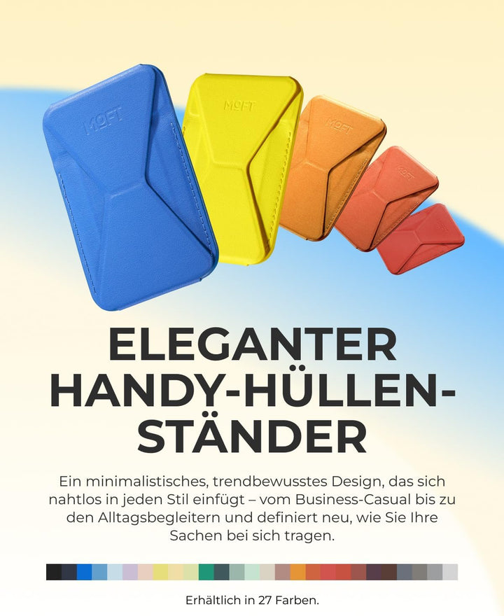 MOFT MagSafe Wallet Ständer für iPhone 15/14/13/12 Serie Kompatibel mit MagSafe, MOVAS Vegan Leder M