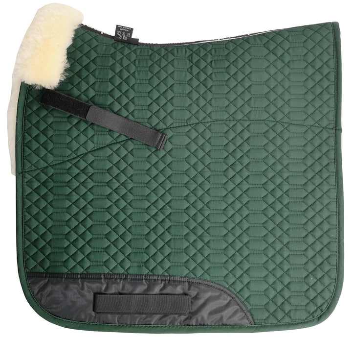 Engel Reitsport Lammfell Schabracke Half Lined SCHABRA1-D-GRU-MED Steppstoff grün Fell med. Dressur