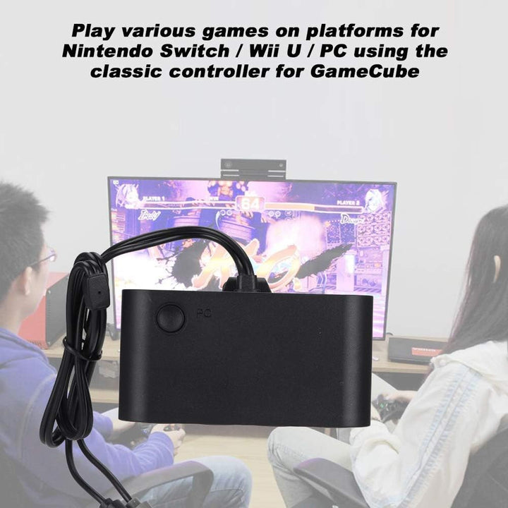 ASHATA Controller Adapter, DREI-in-Eins-Griff für NGC zu Switch-Adapter Konverter für NGC/wiiu/pc/Sw