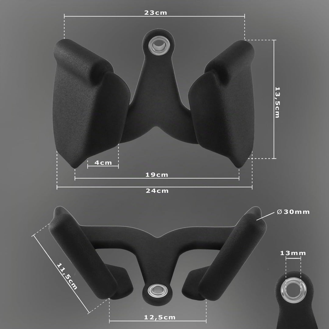 Kabelzuggriff | Max-Grip | Rudergriff eng 23cm | proniert | Neoprenbeschichtung | Studioqualität | G