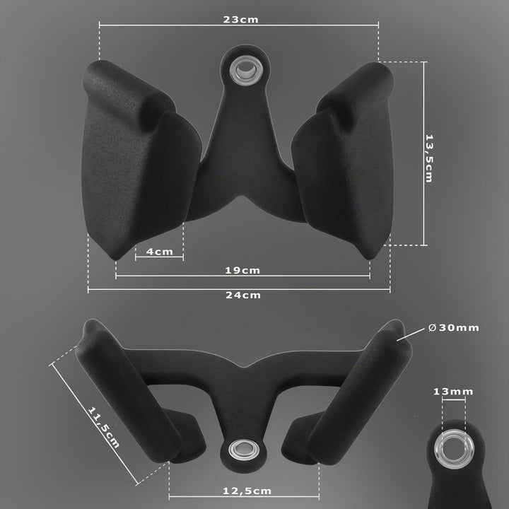 Kabelzuggriff | Max-Grip | Rudergriff eng 23cm | proniert | Neoprenbeschichtung | Studioqualität | G