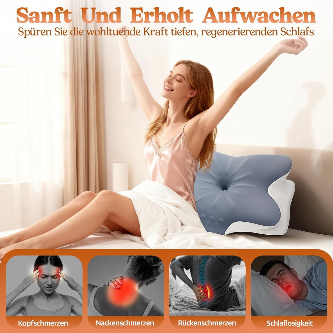 Nackenkissen Kopfkissen - Memory Foam Kissen - Stabile Nackenstütze Schlafkissen Pillows for Sleepin