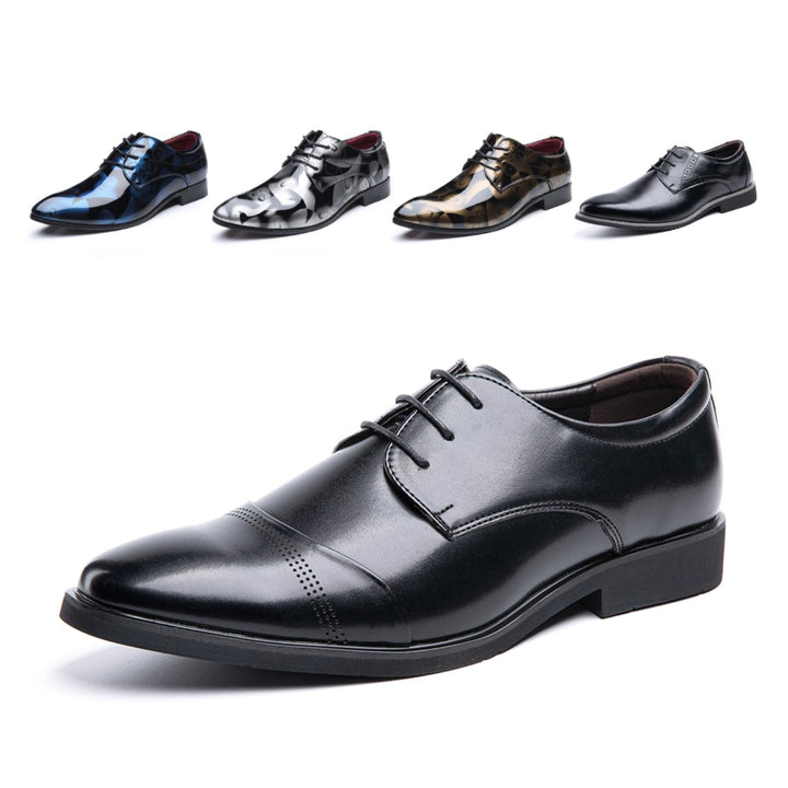 Anzugschuhe Herren Oxford Derby Schuhe Brogues Lederschuhe Hochzeitsschuhe Schnürhalbschuhe Klassisc