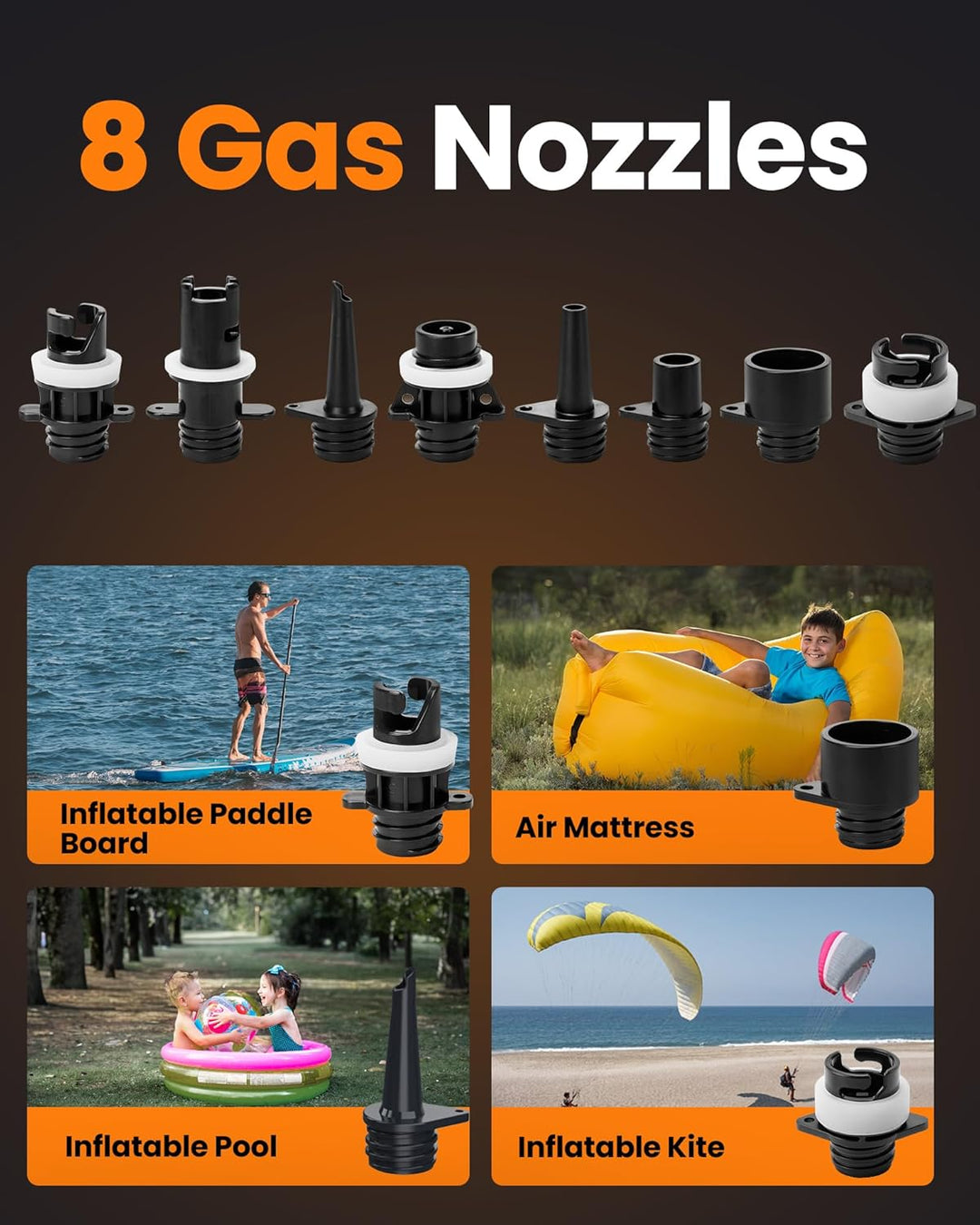 OutdoorMaster Shark 3 Mini 74Wh Tragbare Elektrische SUP Pumpe, Aufblaszeit 5'30", Wiederaufladbare