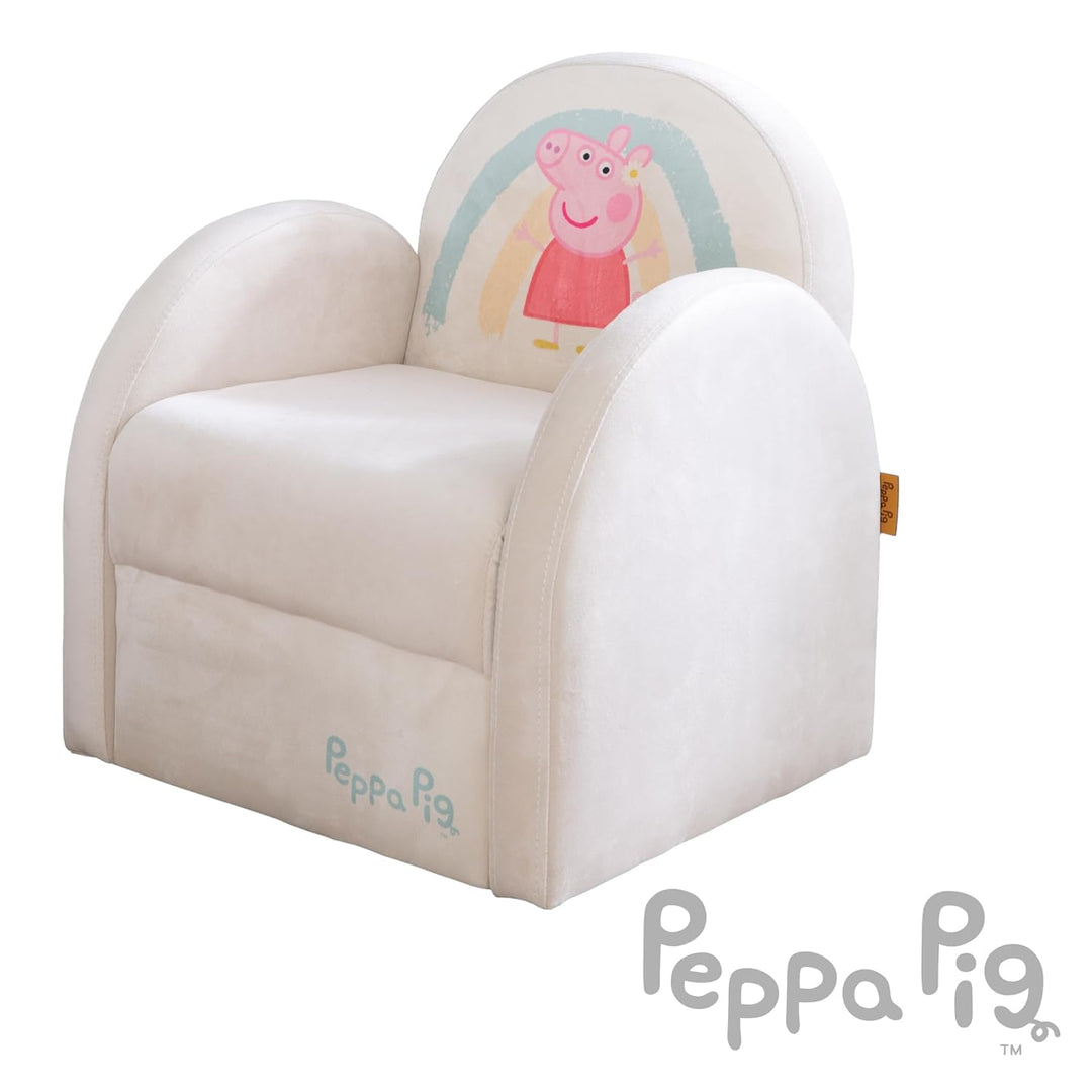 roba Kindersessel im Peppa Pig Design - Sessel mit Armlehne für Jungen & Mädchen ab 18 Monaten - Bel