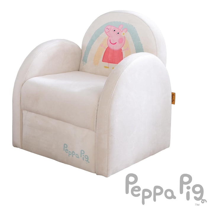 roba Kindersessel im Peppa Pig Design - Sessel mit Armlehne für Jungen & Mädchen ab 18 Monaten - Bel