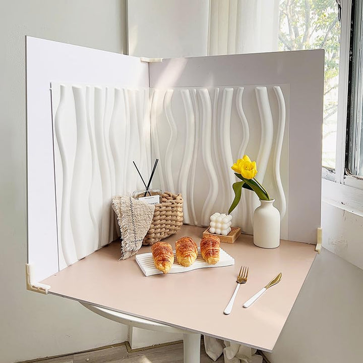 5 Stück 8 Muster Grosse 3D Stereoskopische Fotografie Hintergrund Bretter 61 x 61 cm Doppelseitig Wa