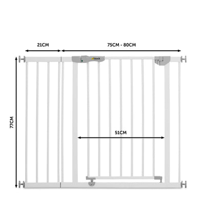 Hauck 21 cm Verlängerung für Kinder Türschutzgitter / Treppenschutzgitter Open N Stop / Open N Stop