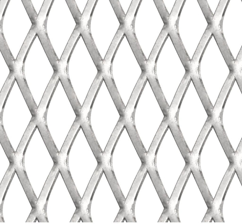 HOMIUSE Gittermatte Streckmetall Edelstahl 100x85 cm 20x10x2 mm Streckmetall-Gittermatte Lüftungsgit