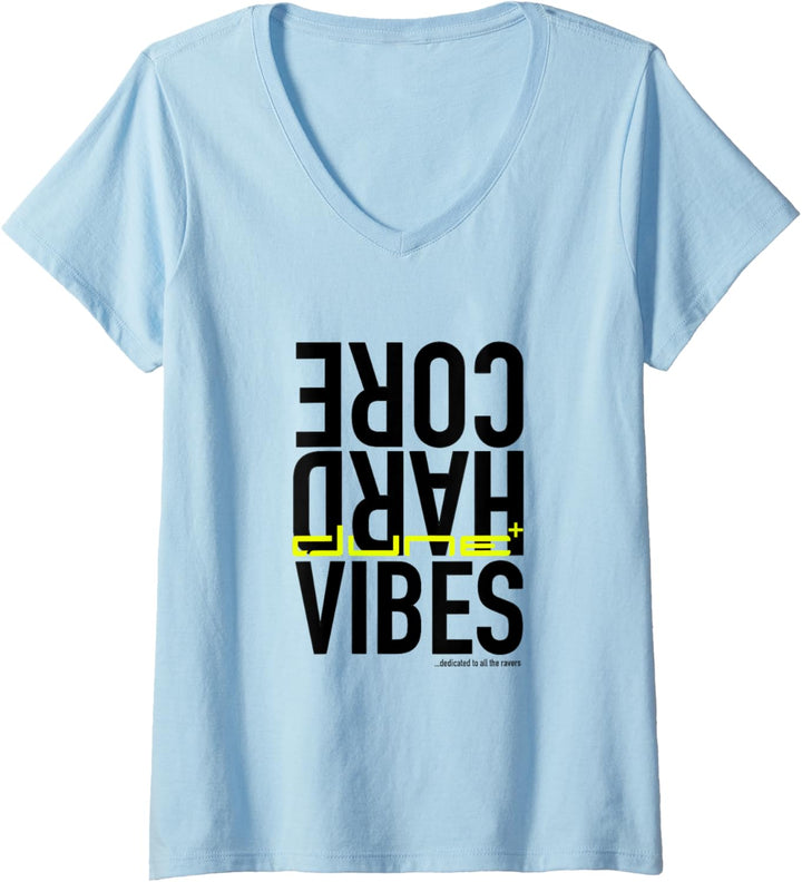 Damen Dune – Hardcore Vibes Kollektion T-Shirt mit V-Ausschnitt
