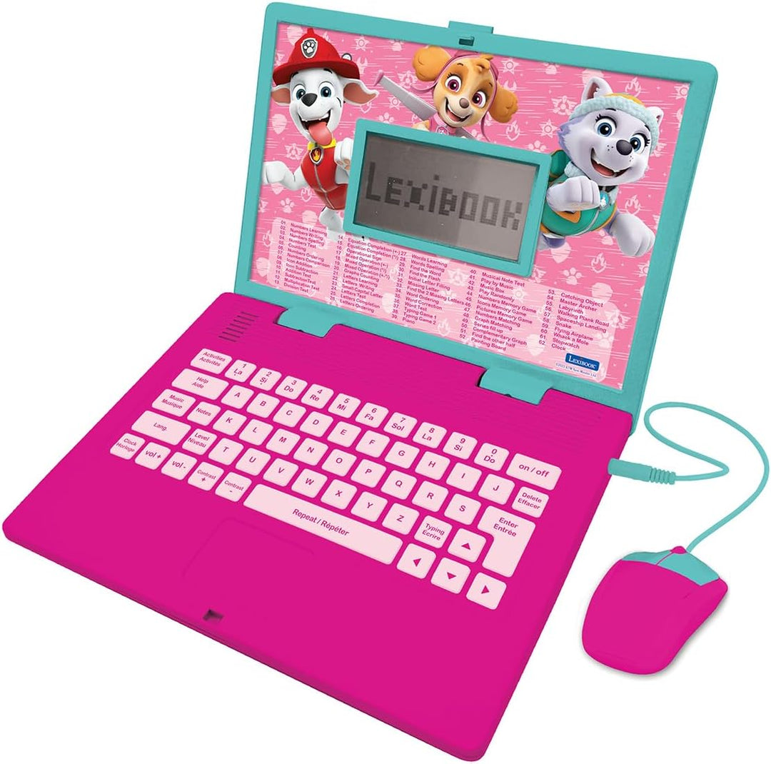 Lexibook Paw Patrol, Lerncomputer, zweisprachig, Französisch/Englisch, Spielzeug für Kinder mit 124
