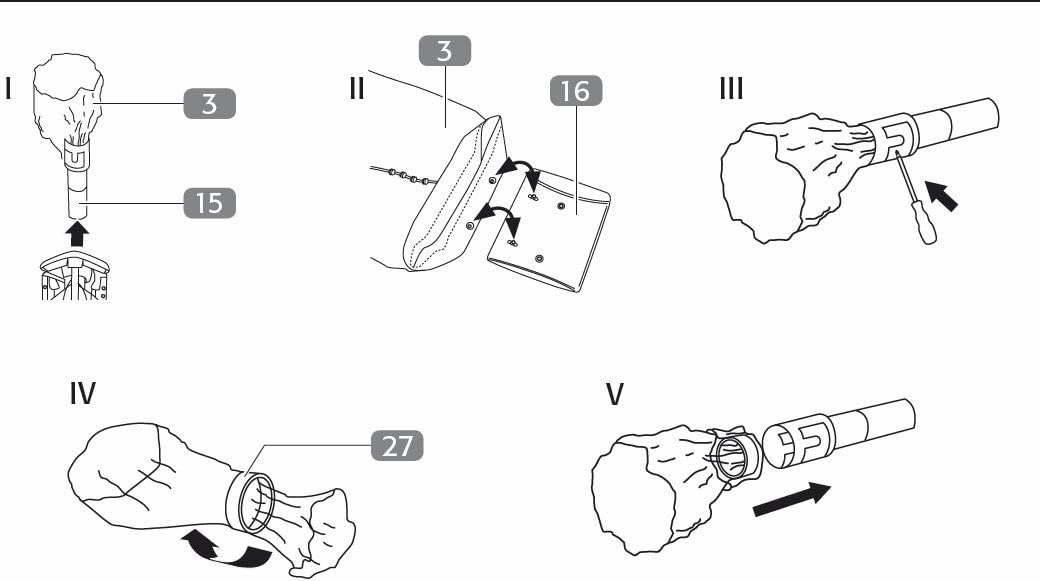 Juwel Ersatzschutzhülle für Wäscheschirme silber (Hülle für Wäschespinnen von Juwel, wetterfeste Abd