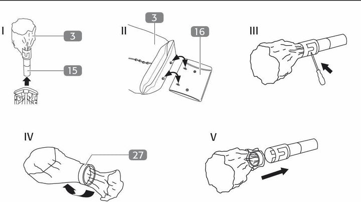 Juwel Ersatzschutzhülle für Wäscheschirme silber (Hülle für Wäschespinnen von Juwel, wetterfeste Abd