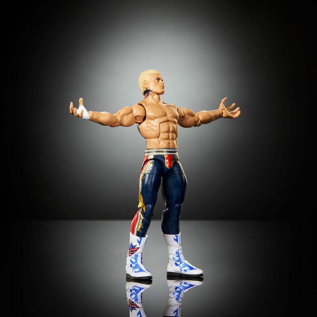 Mattel WWE Elite Actionfigur & Zubehör, Serie #125 Set, 15,2 cm grosses Sammlerstück Cody Rhodes mit