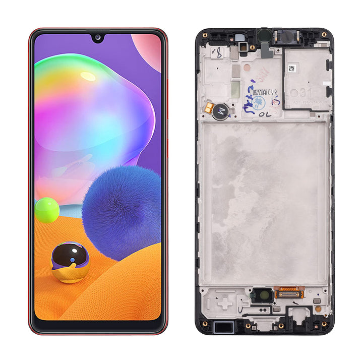 SwarKing AMOLED kompatibel mit Samsung Galaxy A31 LCD Display Touch Screen Digitizer (Schwarz mit Ra