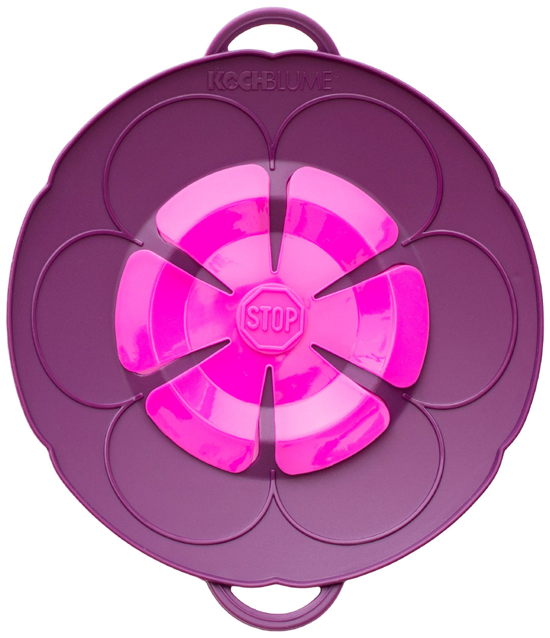 Kochblume S Ø14-18cm | Silikon Überkochschutz | Spritzschutz | Universaldeckel | Premium-Silikon & B