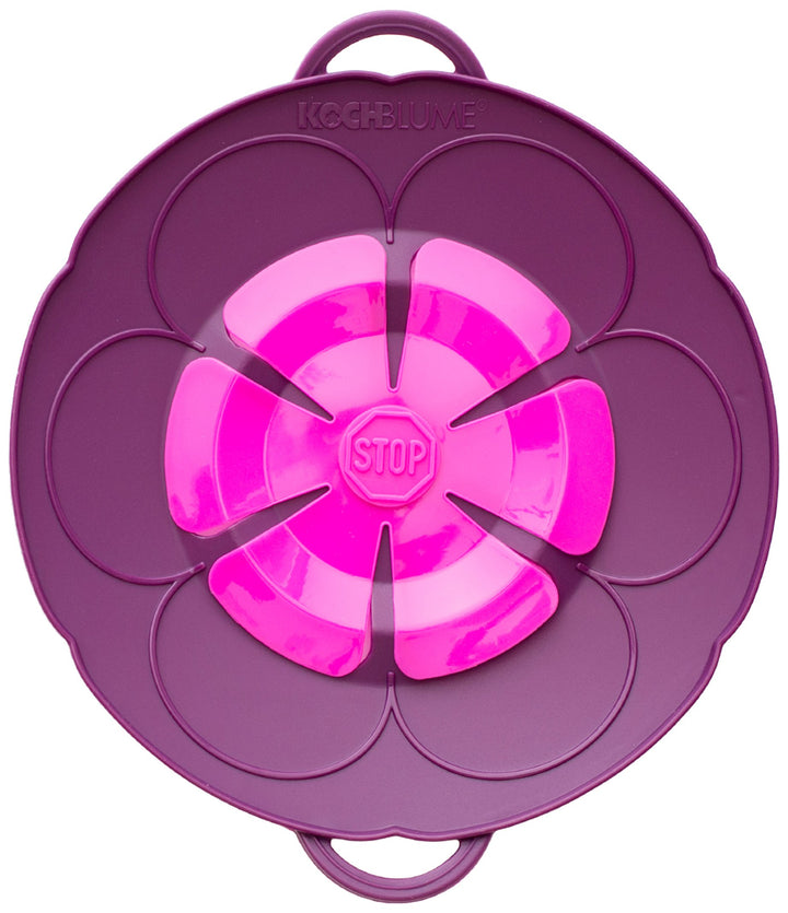 Kochblume S Ø14-18cm | Silikon Überkochschutz | Spritzschutz | Universaldeckel | Premium-Silikon & B