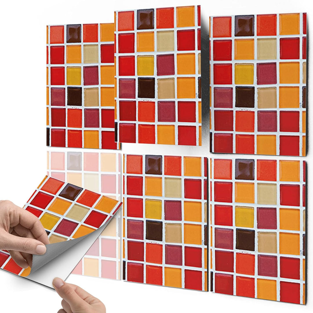 CREATISTO Mosaik-Fliesen Fliesensticker Fliesenfolie - Hochwertige Aufkleber Sticker für Fliesen I K