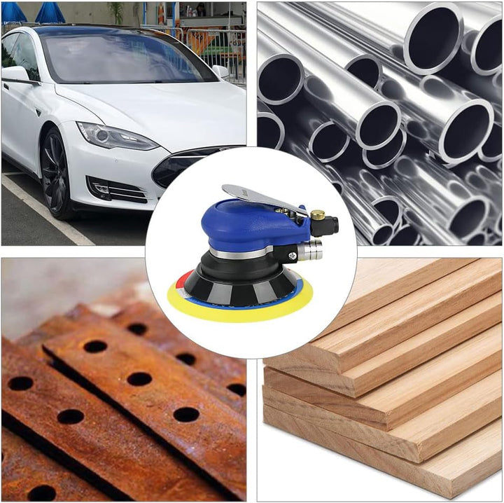 Druckluft Schleifer 6" 150 mm Exzenterschleifer Schleifmaschine, Pneumatische Exzenter Poliermaschin