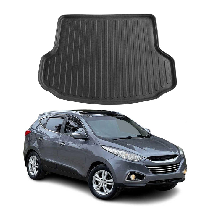 OMAC Kofferraumwanne Laderaumwanne kompatibel mit Hyundai ix35 2010-2015 Gummi TPE Schwarz