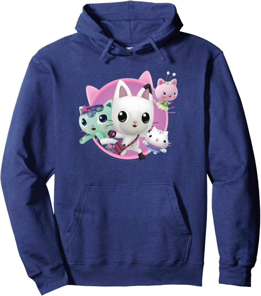 Gabby's Dollhouse Group Cats Pullover Hoodie