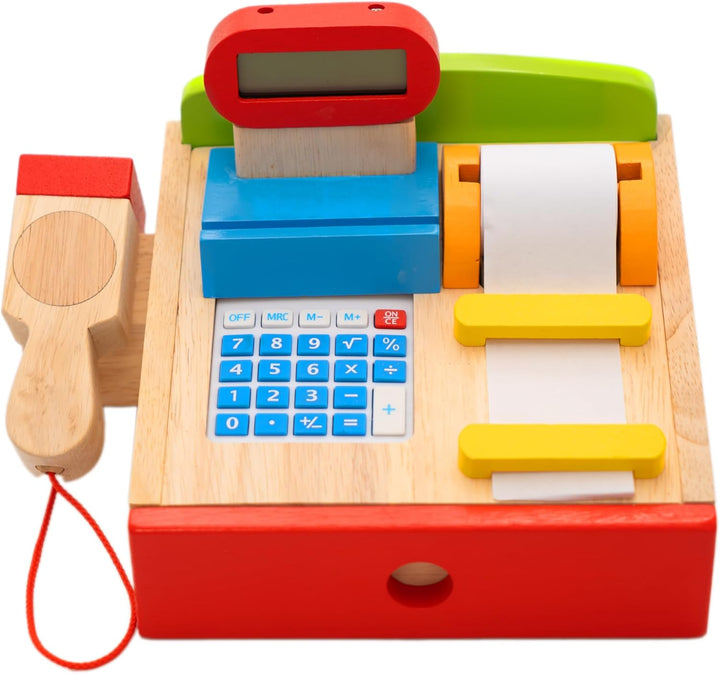 goki – Registrierkasse mit Scanner – Taschenrechner – echtes Display, 8651575, 22 x 18 x 14 cm