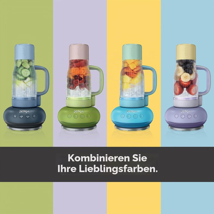 Ninja BlendBoss DB351UKPR Mixer mit tragbarem Becher, persönlicher Mixer mit abnehmbarem Reisebecher