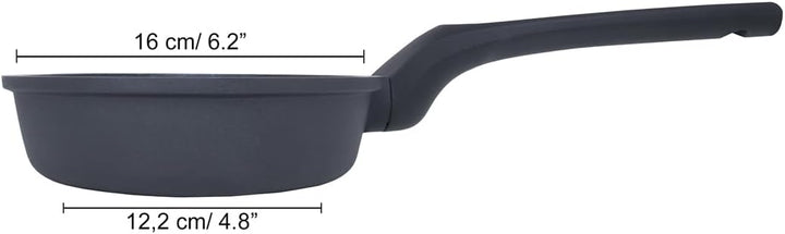 ARCOS Thera Antihaft-Pfanne 16 cm für Induktion, Gas und Glaskeramik Kleine Küchenpfanne aus Druckgu